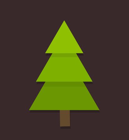 Christmas tree. Vector illustrationのイラスト素材