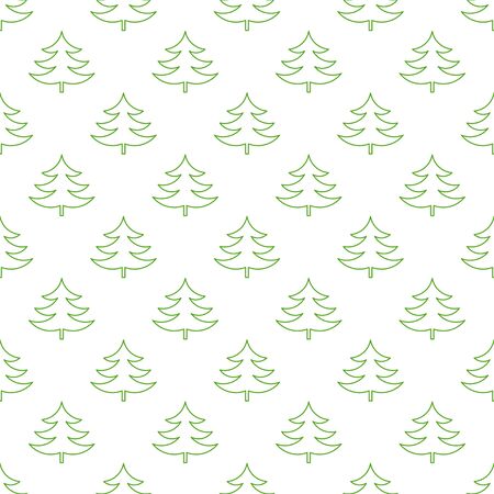 Christmas trees pattern illustrationのイラスト素材