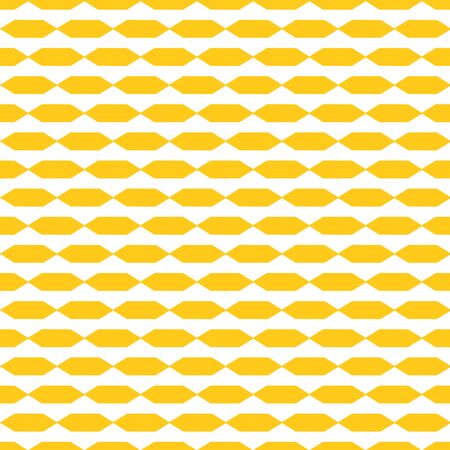 Yellow geometric seamless pattern. Vector illustrationのイラスト素材