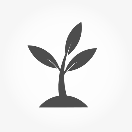 Little plant icon. Vector illustrationのイラスト素材