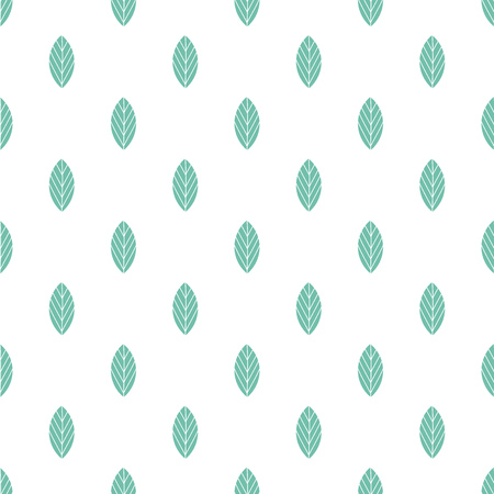 Blue leaves seamless pattern. Vector illustrationのイラスト素材