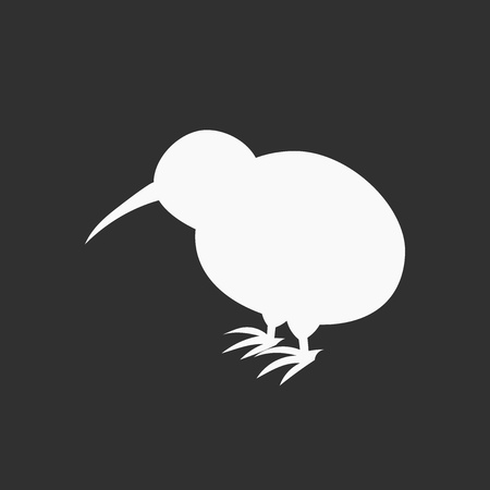 Kiwi bird icon. Vector illustrationのイラスト素材
