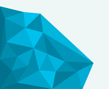 Low poly blue rock background. Vector illustrationのイラスト素材