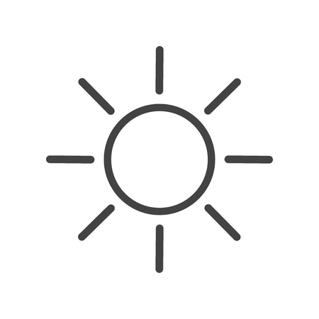 Sun shape icon. Vector illustrationのイラスト素材