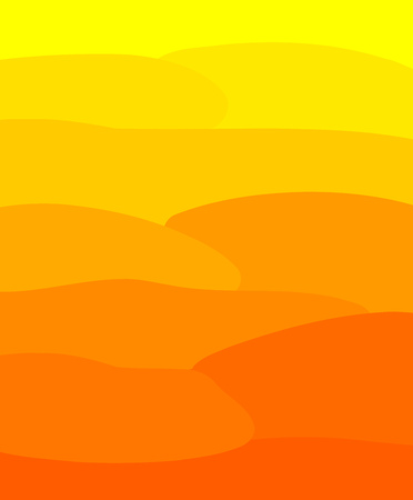 Yellow and orange sunny summer background. Vector illustrationのイラスト素材