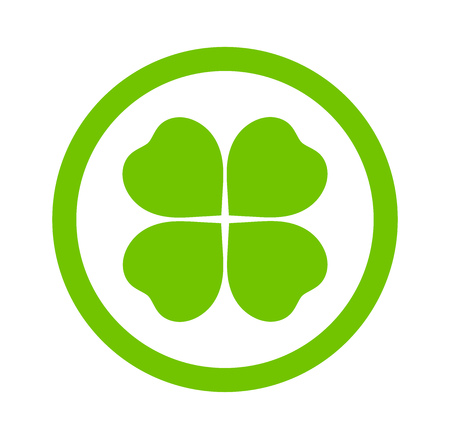 Clover leaf icon. Vector illustration.
