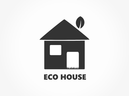 Eco friendly house icon. Vector illustration.のイラスト素材