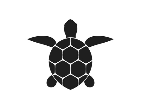 Sea turtle icon. Vector illustrationのイラスト素材