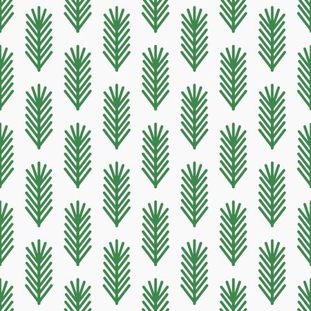 Christmas fir branches seamless retro pattern. Vector illustration.のイラスト素材