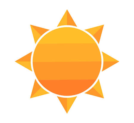 Sun symbol icon. Vector illustration.のイラスト素材
