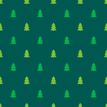 Christmas trees seamless dark pattern. Vector illustration.のイラスト素材