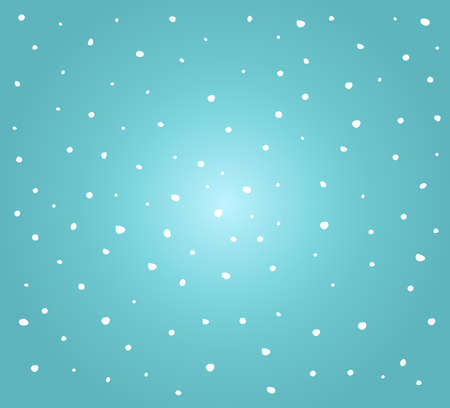 Winter snow falling from blue sky background. Vector illustration.のイラスト素材