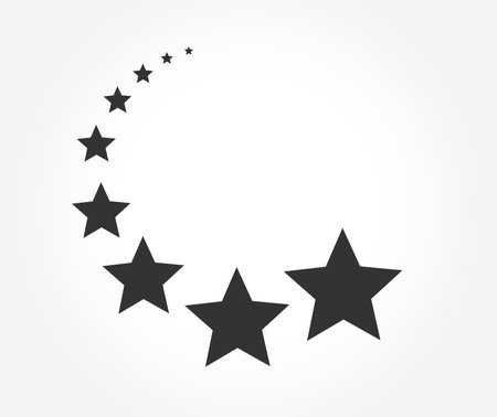 Black stars symbol design element. Vector illustration.のイラスト素材