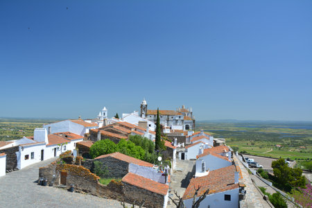 Landmark of Monsaraz town in Alentejo in Portugal.のeditorial素材