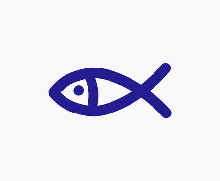 Fish doodle icon. Vector illustrationのイラスト素材