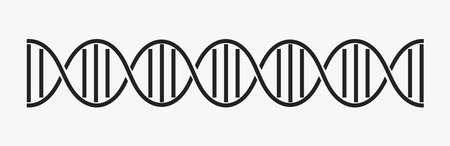 DNA helix strand icon. Vector illustration.のイラスト素材