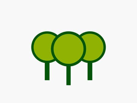 Trees symbol icon. Vector illustration.のイラスト素材