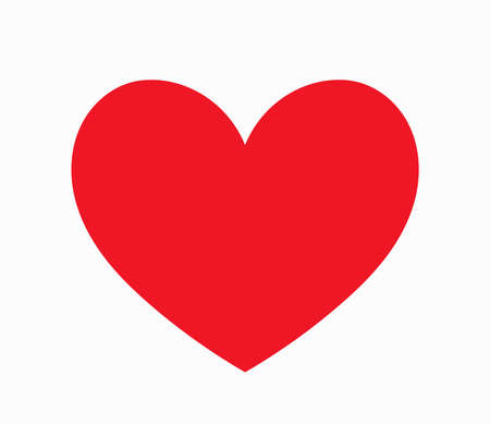 Red heart icon. Vector illustration.のイラスト素材
