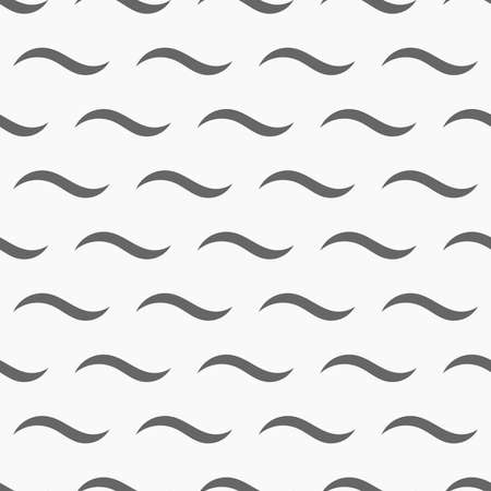 Water sea waves seamless pattern. Vector illustration.のイラスト素材