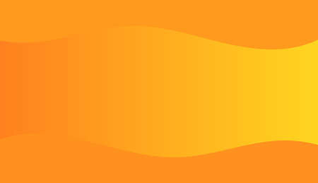 Orange and yellow waves ombre abstract gradient sunset colors background. Vector illustration.のイラスト素材