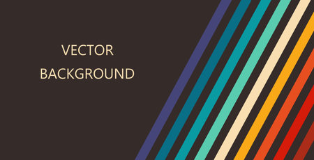 Retro colors stripes background. Vector illustration.のイラスト素材