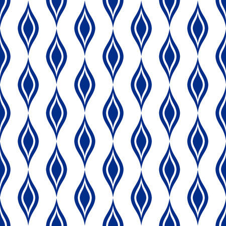 Blue seamless pattern wallpaper. Vector illustration.のイラスト素材
