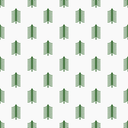 Christmas trees simple texture pattern. Vector illustration.のイラスト素材