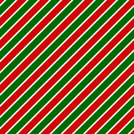 Red and green stripes seamless Christmas colors pattern. Vector illustration.のイラスト素材
