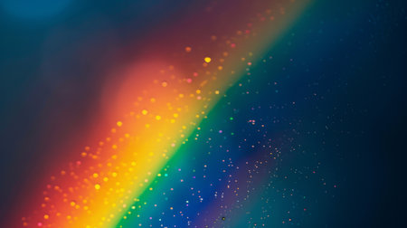 Abstract Rainbow Light Bokeh Background, Generative AI