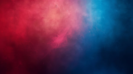 Vibrant Red and Blue Gradient Background, Generative AIの写真素材