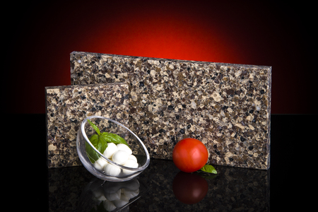 Luxery granite samples for kitchen countertopsの写真素材