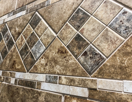 tile design on the wallの写真素材