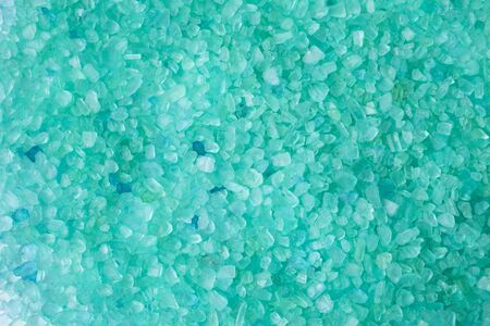 closeup of a green bath saltの写真素材