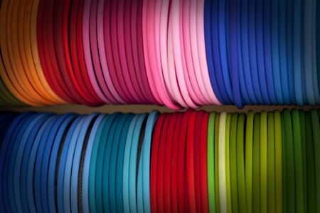 colorful braceletsの写真素材