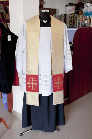 Lichen; Poland mar 17 Devotional shop in the Sanctuary of Our Lady in Lichen - Poland  The largest church in Poland  march 17 2012; Lichen Polandのeditorial素材