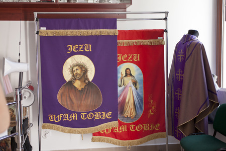 Lichen; Poland mar 17 Devotional shop in the Sanctuary of Our Lady in Lichen - Poland  The largest...