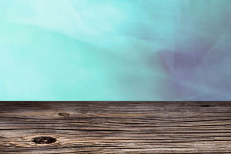 Empty top wooden table and  blurred backgroundの写真素材