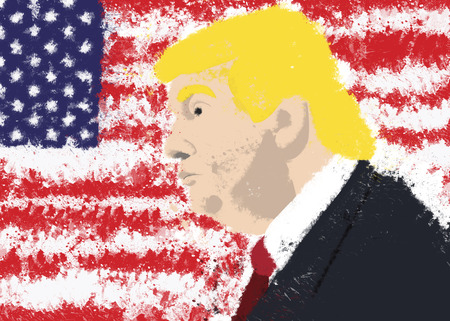 Donald Trump, president of USAのeditorial素材