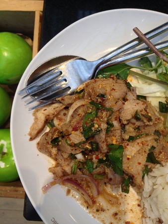 Spicy with pork.の素材