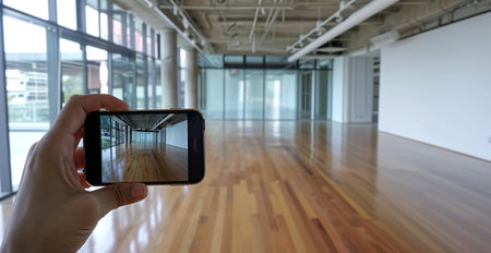 augmented reality, anyone can now visualize any product in their home spaces through their smartphone or tabletの素材