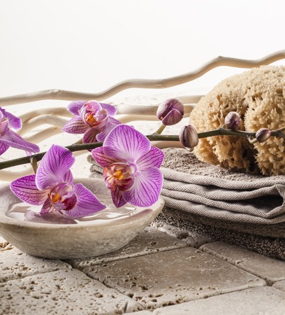 rejuvation bath for smooth and femininityの写真素材