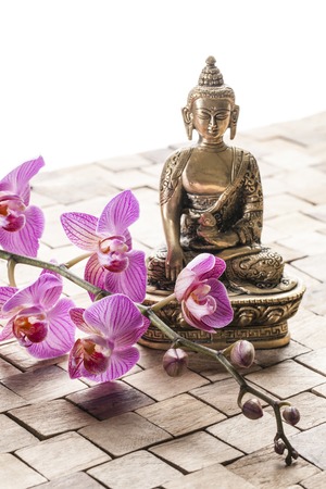 meditate before spa treatmentの写真素材