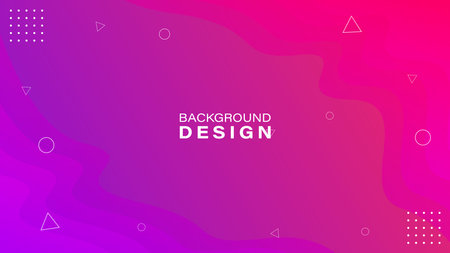 Gradient Purple and pink Wave Background design,abstract background design. Dynamic shape composition. Vector illustrationのイラスト素材
