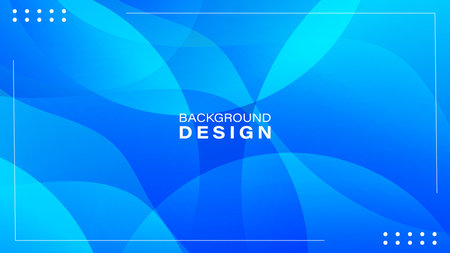 Abstract gradient blue geometric background. Dynamic shape composition. Vector illustrationのイラスト素材
