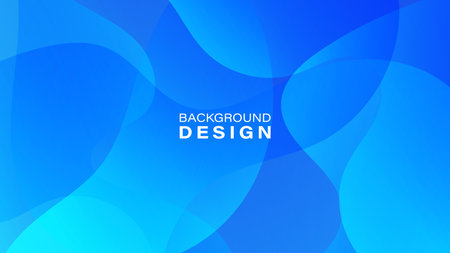 Abstract gradient blue geometric background. Dynamic shape composition. Vector illustrationのイラスト素材