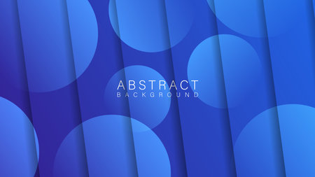 Abstract gradient blue geometric background. Dynamic shape composition. Vector illustrationのイラスト素材