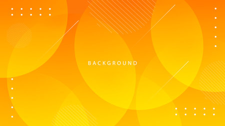 Orange and yellow gradient color abstract background. Dynamic shape composition. suitable for banners and poster backgrounds. Vector illustrationのイラスト素材