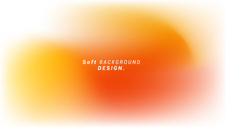 Soft background orange white gradient color. Minimalist fluid background. suitable for banners, posters, cards, presentations, landing pages. Vector illustrationのイラスト素材