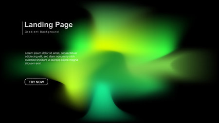 Colorful soft gradient shining background. Black background suitable for landing pages, banners, wallpapers, web, cards.のイラスト素材