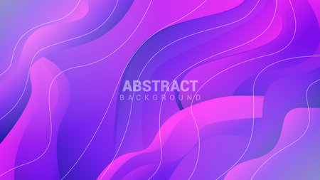 Pink and purple wavy gradient shape modern abstract backgroundのイラスト素材
